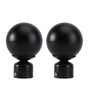 2pcs Decorative Curtain Rod End Caps, Plug Style Rod Decor V1263-JX-5358