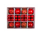 40Pcs 3/6cm Xmas Tree Ball Pendant-Red V1263-JX-536