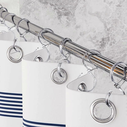 12pcs Plastic Shower Curtain Hooks Rings Rust-Proof S Hooks for Curtains & Clothes V1263-JX-5361