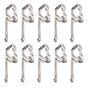 100pcs Metal Shower Curtain Hooks Pin-on Drapes Hooks Silver V1263-JX-5363