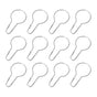 12pcs Shower Curtain Hooks Drapes Holdback Curtain Hooks Clips V1263-JX-5365