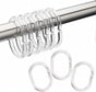 24pcs Plastic Shower Curtain Hooks Rings Bathroom Curtain Hooks V1263-JX-5366