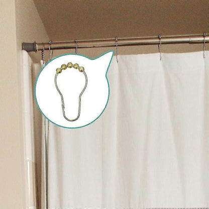 30pcs Stainless Steel Shower Curtain Hooks Gold Curtain Hooks V1263-JX-5367