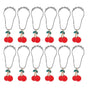 12pcs Cherry Design Shower Curtain Hooks Rings Decorative Curtain Hanger Hooks V1263-JX-5370