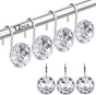 12pcs Decorative Resin Shower Curtain Hooks Rings for Bathroom Rods V1263-JX-5372