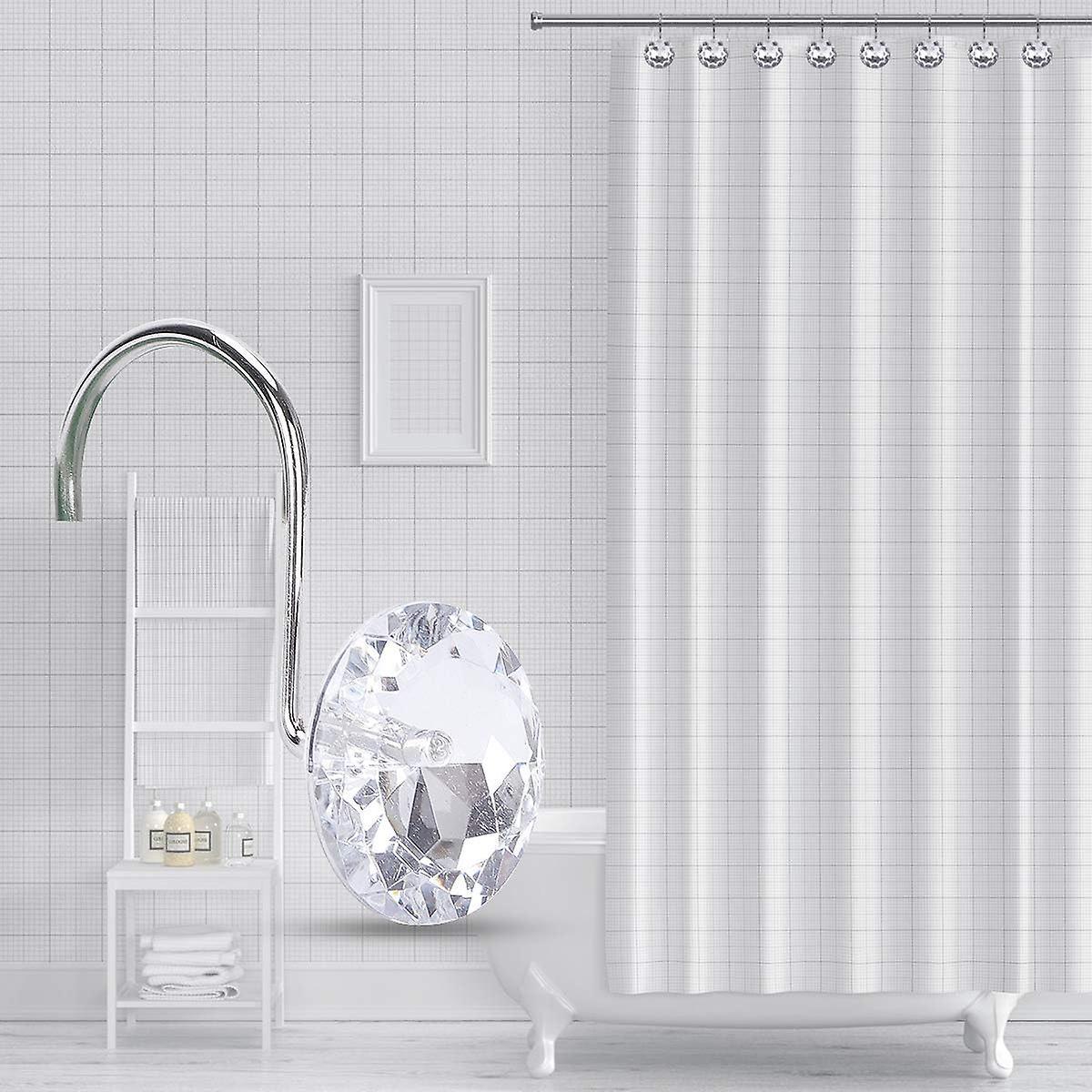 12pcs Decorative Resin Shower Curtain Hooks Rings for Bathroom Rods V1263-JX-5372