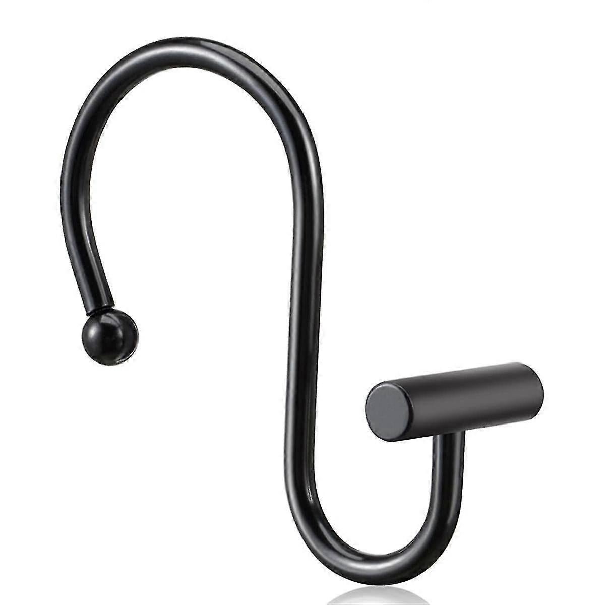 Rust-Proof Metal Shower Curtain Hooks Rings Decorative Bathroom Curtain Hooks V1263-JX-5373