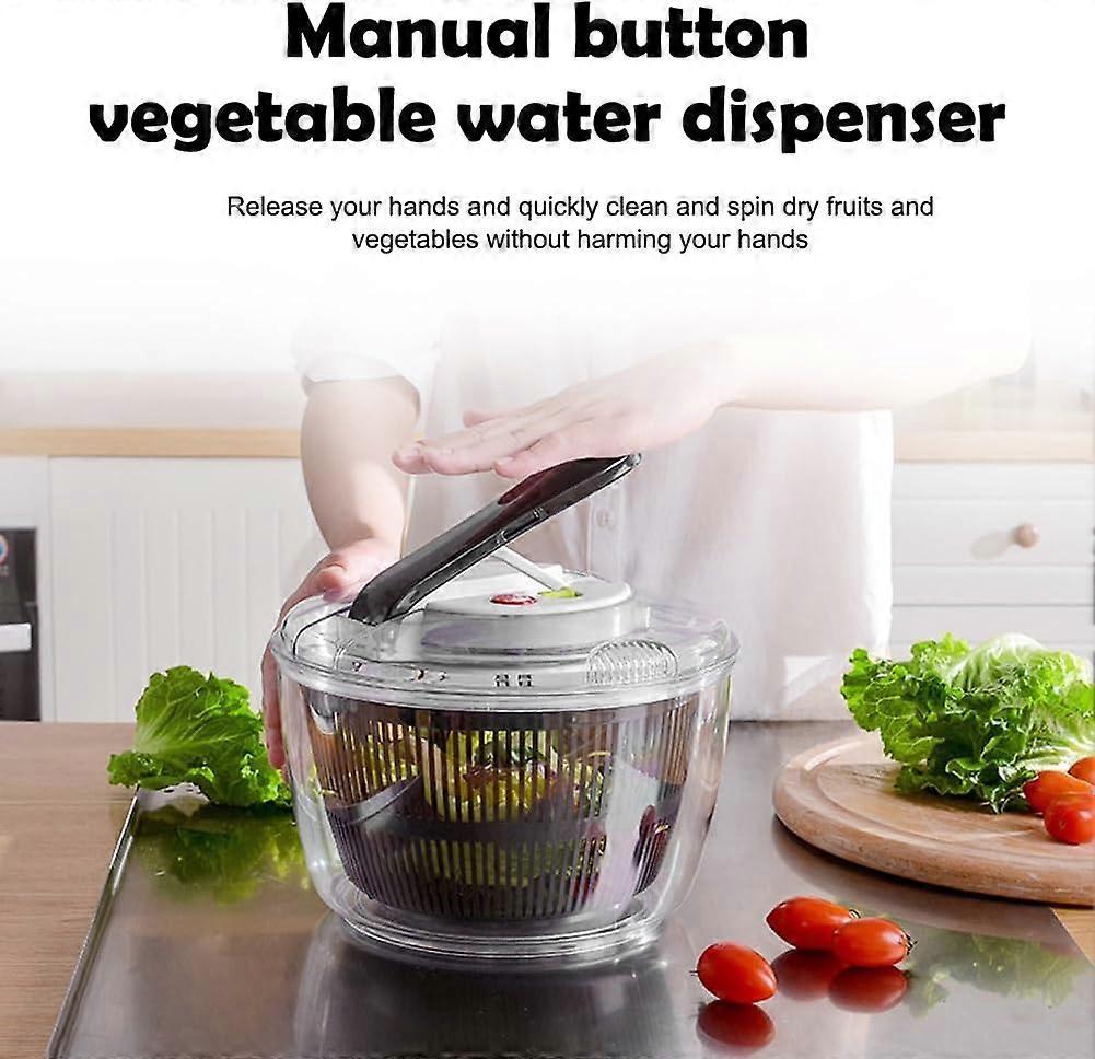 3L Salad Spinner with Lid, Small Vegetable and Fruit Washer & Dryer V1263-JX-5374