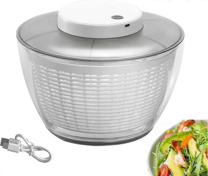 Electric Salad Spinner 4.5L, Rechargeable Large Lettuce Dryer V1263-JX-5377