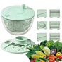 Pump Salad Spinner and Dehydrator, Multi-Use Vegetable Dryer V1263-JX-5383