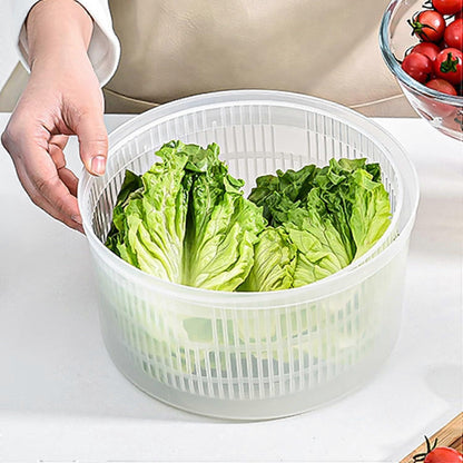 3L Salad Spinner with Crank Handle, Bowl and Strainer for Vegetables V1263-JX-5385