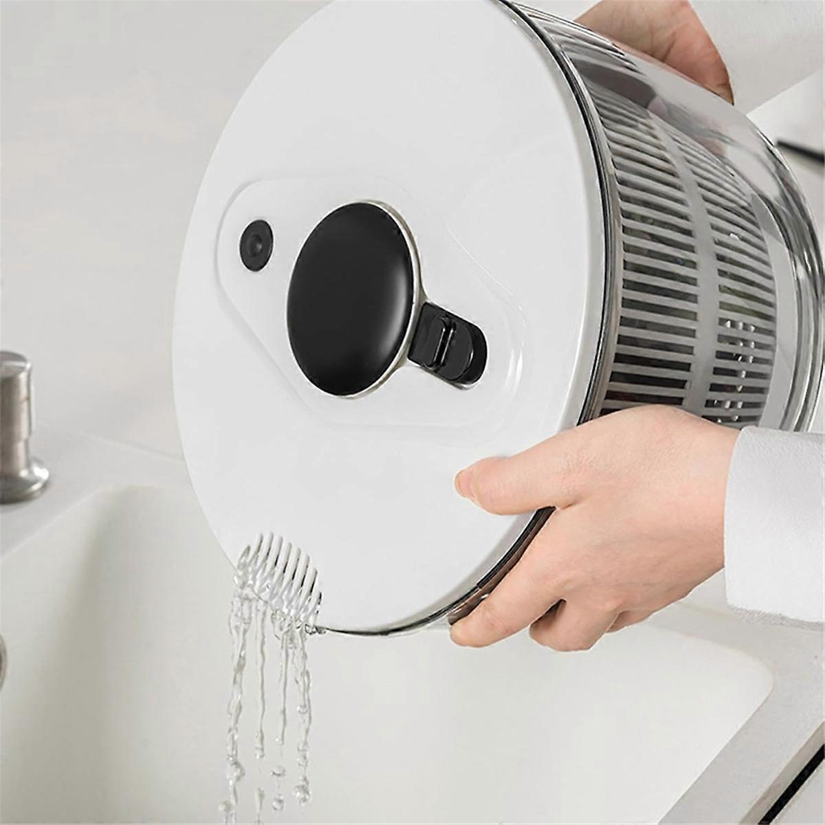 Vegetable and Fruit Dryer Spinner, Multi-Use Salad Washer V1263-JX-5386