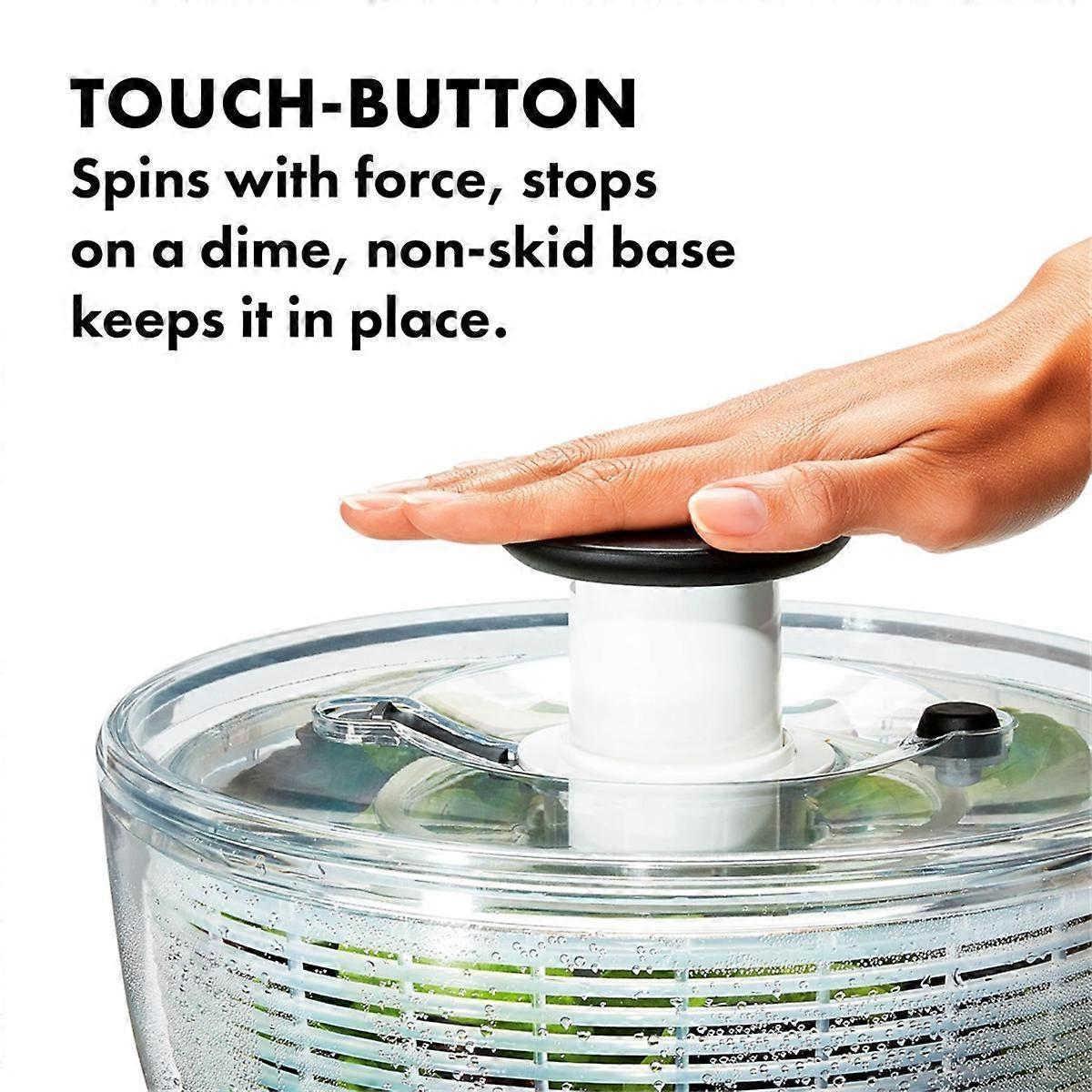 Manual Salad Spinner and Dehydrator, Large Vegetable Dryer V1263-JX-5389