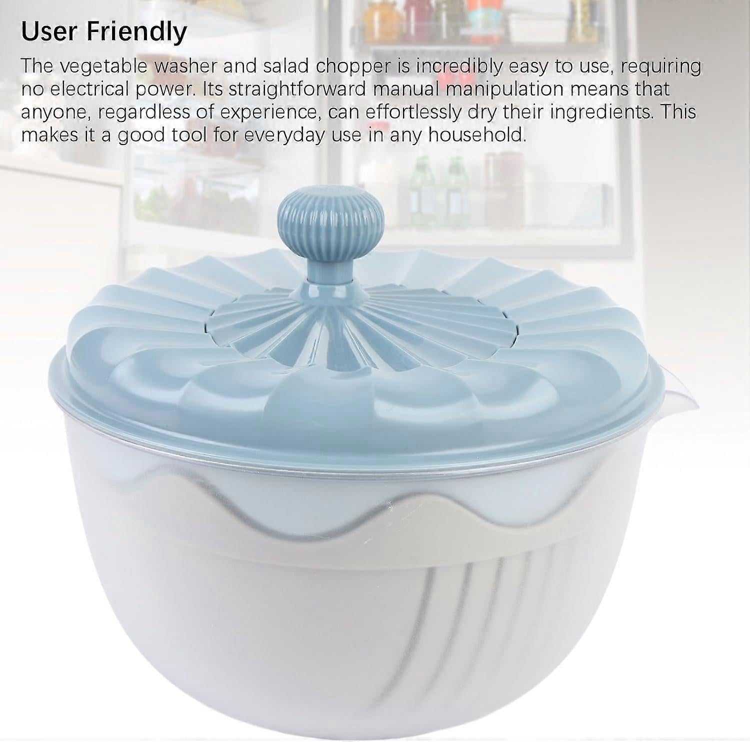 Salad Spinner Salad Dryer for Restaurant Kitchen, Nordic Blue V1263-JX-5392