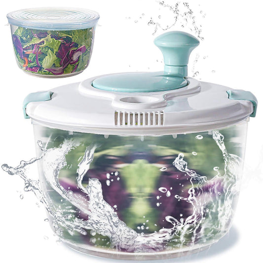 Salad Spinner 4.8Qt Vegetable Lettuce Washer Dryer Bowl V1263-JX-5394