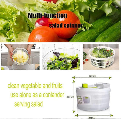 Foldable Salad Spinner with Cover, Veg & Fruit Washer Dryer, Small V1263-JX-5395
