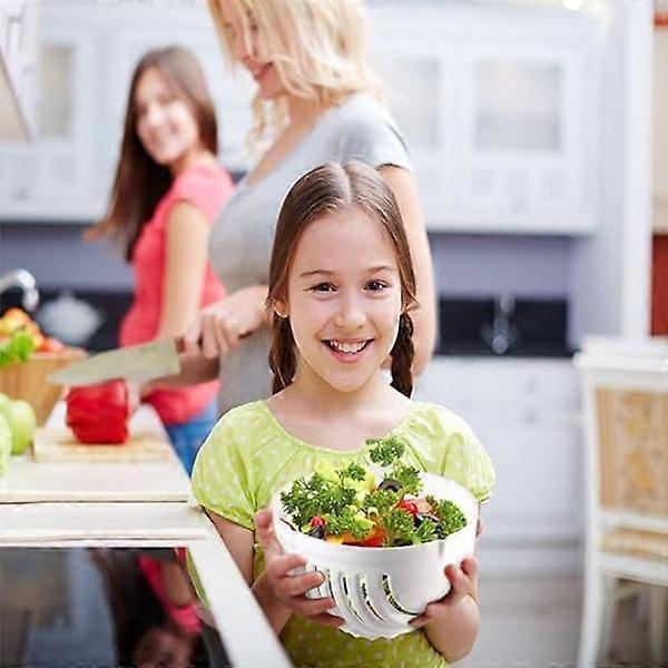 1pc Lettuce Cutter with Salad & Vegetable Spinner Kitchen Tool V1263-JX-5398
