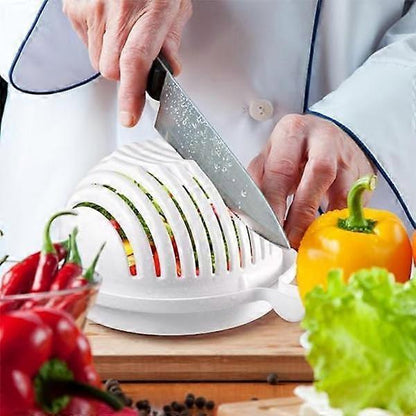 1pc Lettuce Cutter with Salad & Vegetable Spinner Kitchen Tool V1263-JX-5398