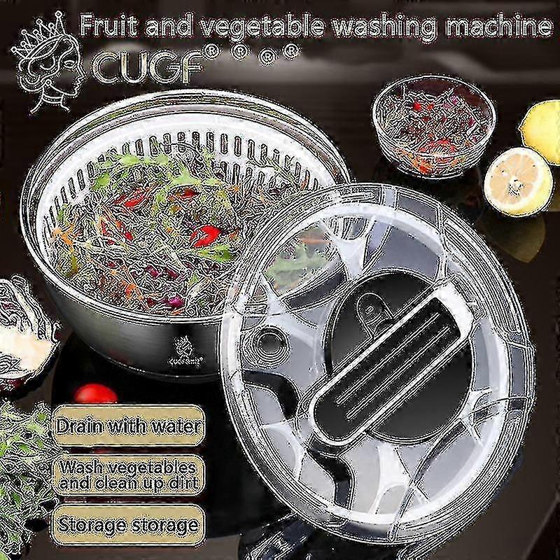 3.5L Salad Spinner Fruits & Vegetable Washer Dryer Kitchen Tool V1263-JX-5401