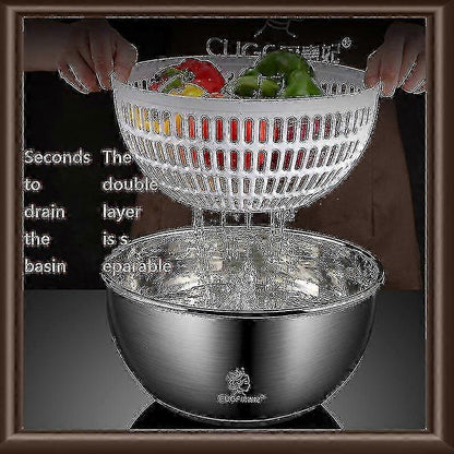 3.5L Salad Spinner Fruits & Vegetable Washer Dryer Kitchen Tool V1263-JX-5401