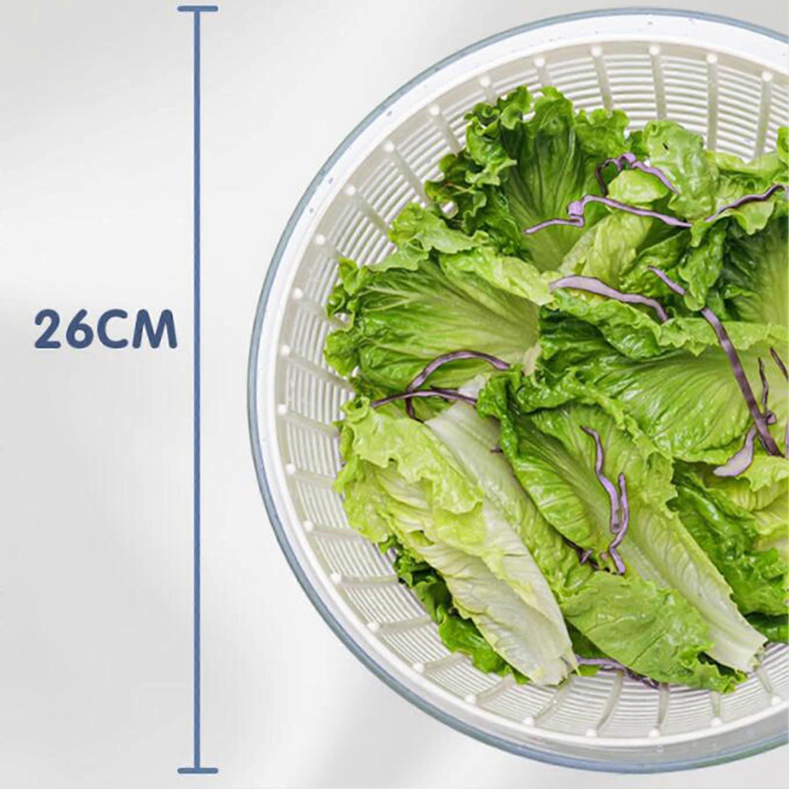 6L Salad Spinner with One-Hand Pump, Lettuce & Fruit Washer Dryer V1263-JX-5402