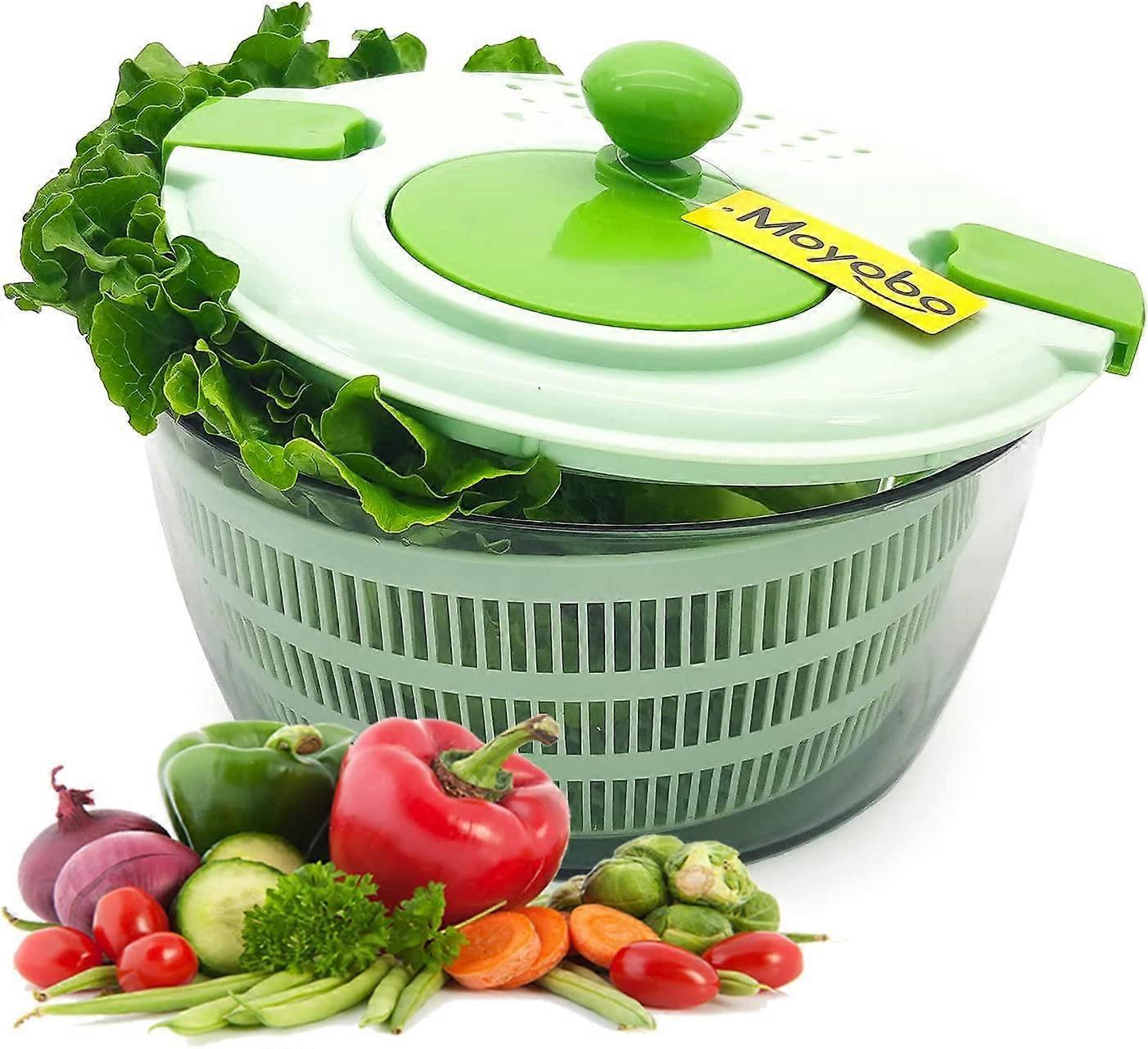 Salad Spinner 4.3Qt Quick Dryer for Lettuce, Fruits & Vegetables V1263-JX-5403