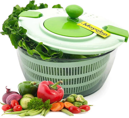 Salad Spinner 4.3Qt Quick Dryer for Lettuce, Fruits & Vegetables V1263-JX-5403
