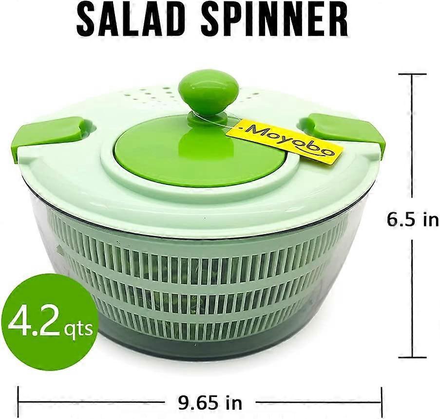 Salad Spinner 4.3Qt Quick Dryer for Lettuce, Fruits & Vegetables V1263-JX-5403