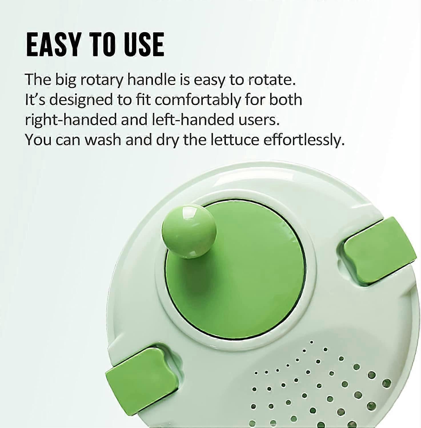 Salad Spinner 4.3Qt Quick Dryer for Lettuce, Fruits & Vegetables V1263-JX-5403
