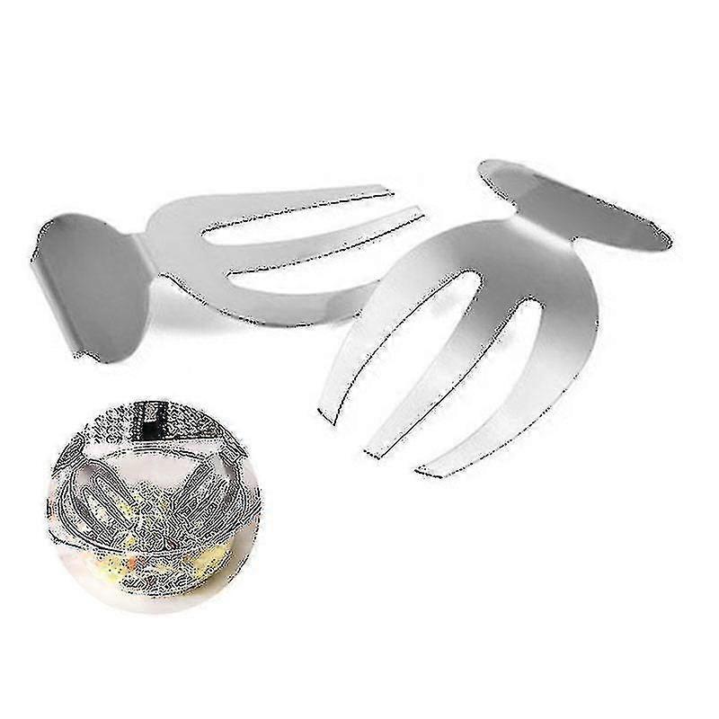 2pcs Salad Claw Stainless Steel Salad Hands Serving Tools V1263-JX-5406