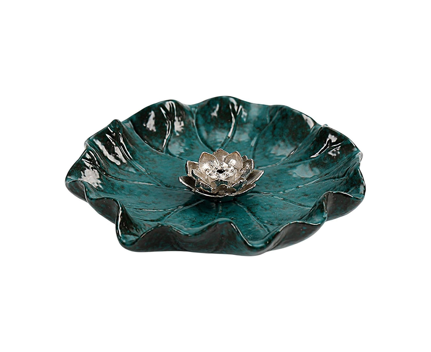 Lotus Leaf Mini Incense Holder for Teahouse-L V1263-JX-541