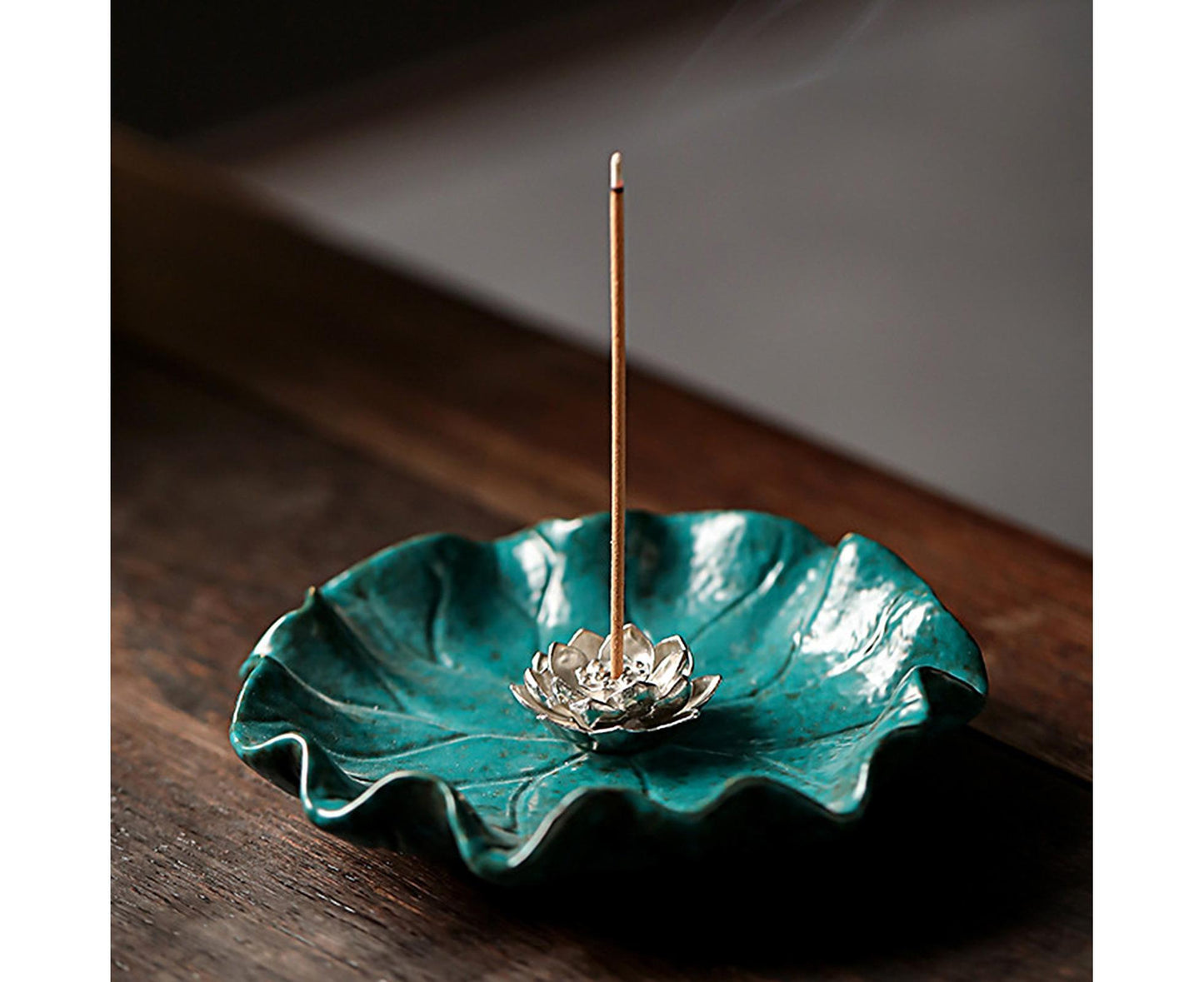 Lotus Leaf Mini Incense Holder for Teahouse-L V1263-JX-541