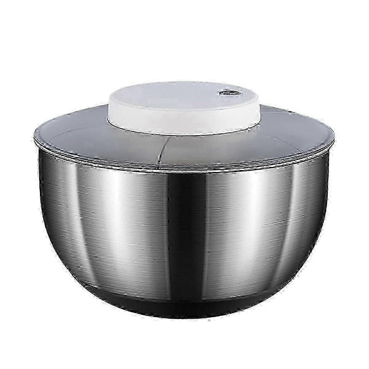 4.5L Electric Salad Spinner Vegetable Washer Silver White V1263-JX-5410