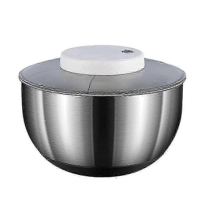 4.5L Electric Salad Spinner Vegetable Washer Silver White V1263-JX-5410