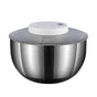 4.5L Electric Salad Spinner Vegetable Washer Silver White V1263-JX-5410