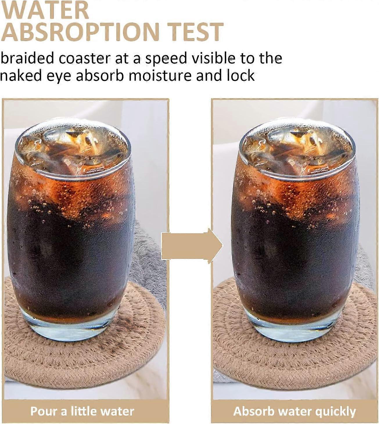 1pc Handmade Super Absorbent Drink Coaster V1263-JX-5412
