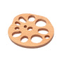 Wooden Drink Coaster Lotus Root Slice Design V1263-JX-5413
