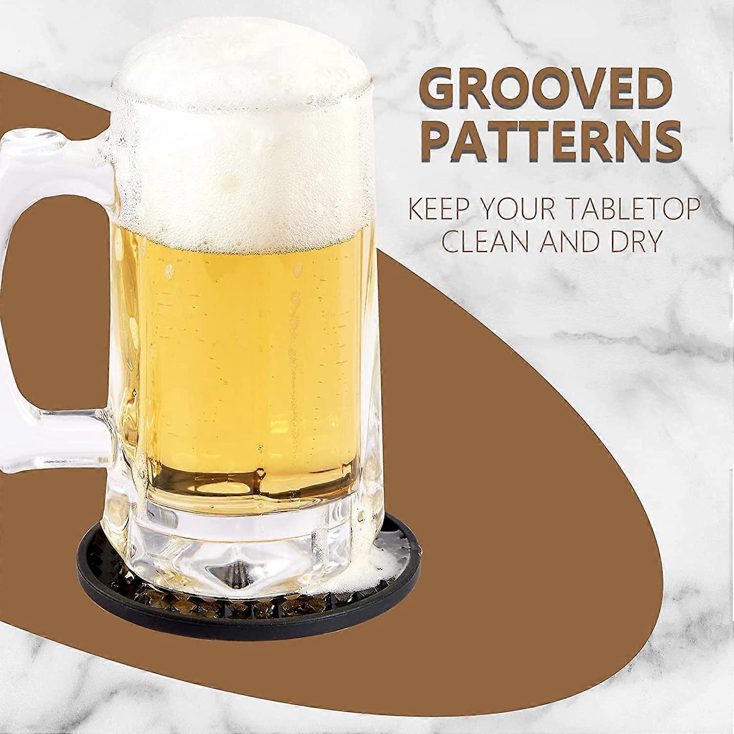 Silicone Drink Coasters with Holder Tabletop Protection V1263-JX-5414