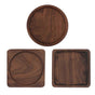 3pcs Square Wooden Drink Coasters Cup Mats V1263-JX-5417