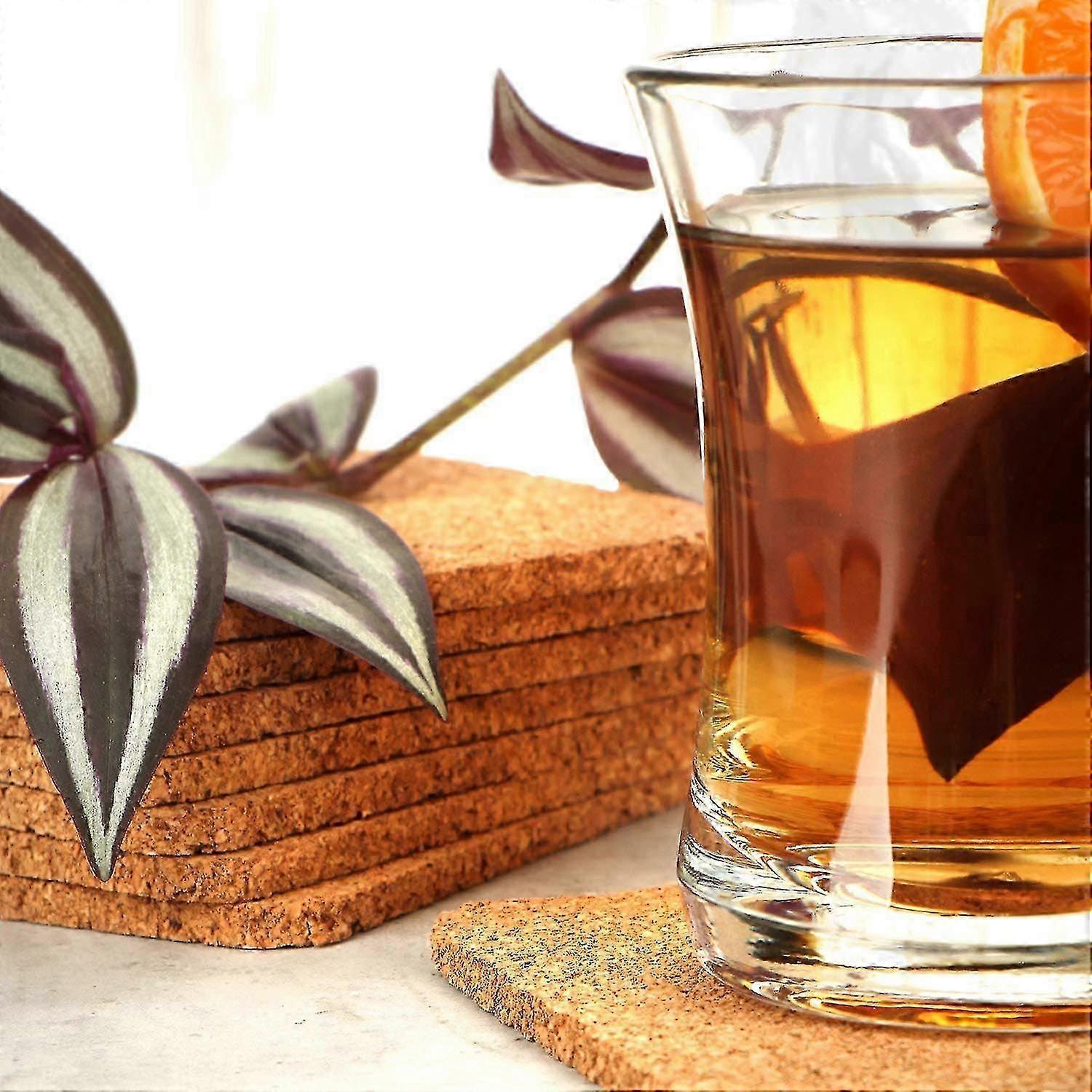 20pcs Round Cork Drink Coasters for Glasses V1263-JX-5419