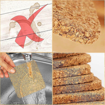 20pcs Round Cork Drink Coasters for Glasses V1263-JX-5419