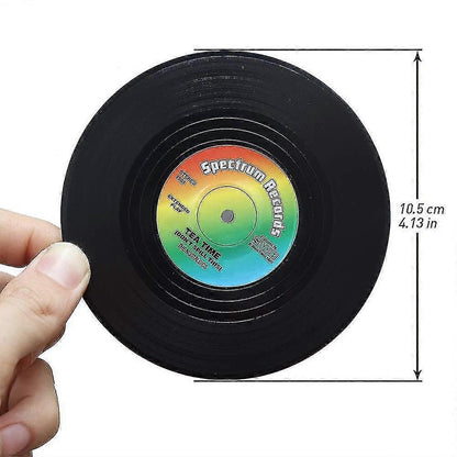 6pcs Retro Vinyl Record Drink Coasters Set V1263-JX-5423
