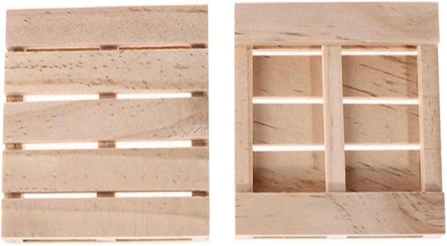 Mini Wooden Pallet Drink Coasters 12x8x1.8cm for Home or Restaurant V1263-JX-5424