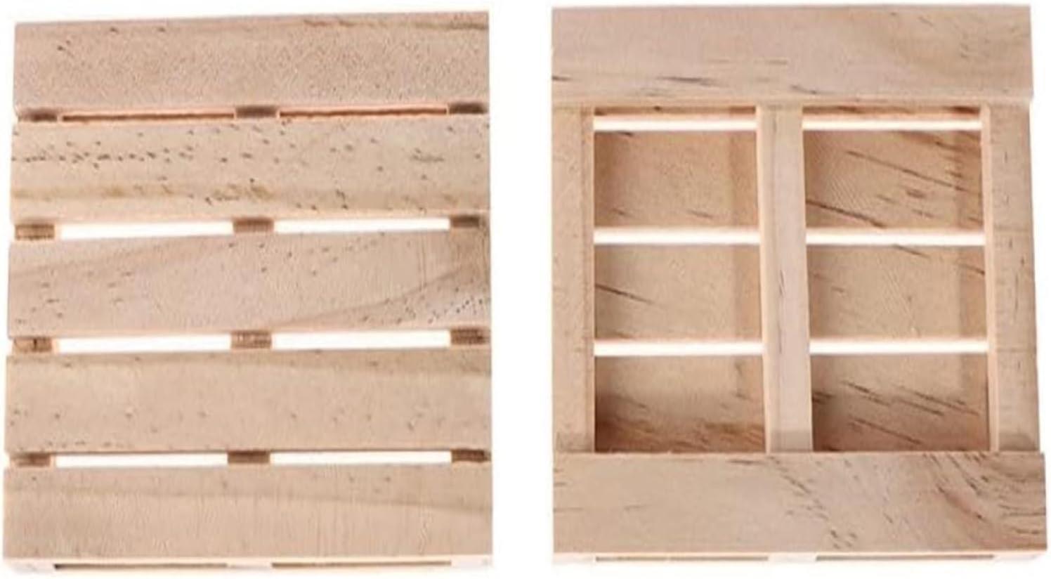 Mini Wooden Pallet Drink Coasters 12x8x1.8cm for Home or Restaurant V1263-JX-5424