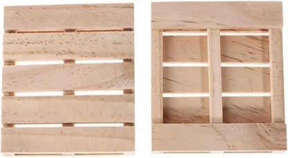 Mini Wooden Pallet Drink Coasters 12x8x1.8cm for Home or Restaurant V1263-JX-5424