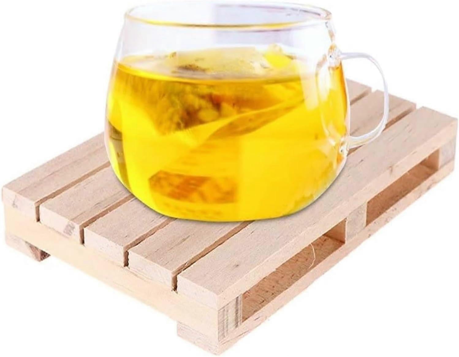 Mini Wooden Pallet Drink Coasters 12x8x1.8cm for Home or Restaurant V1263-JX-5424