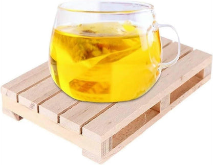 Mini Wooden Pallet Drink Coasters 12x8x1.8cm for Home or Restaurant V1263-JX-5424