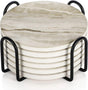 Marble Absorbent Drink Coasters Table Protection V1263-JX-5426