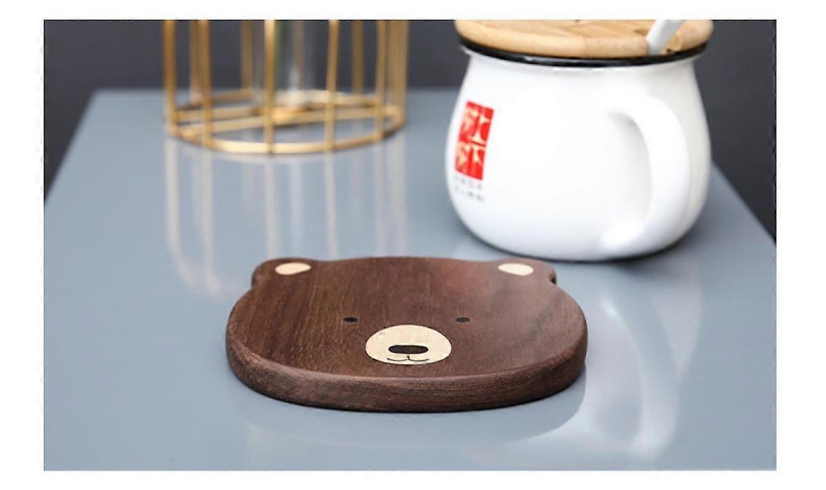 Wooden Drink Coasters for Glasses Tabletop Protection V1263-JX-5427