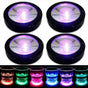 4pcs LED Drink Coasters with Light Sensor for Bar Party V1263-JX-5428